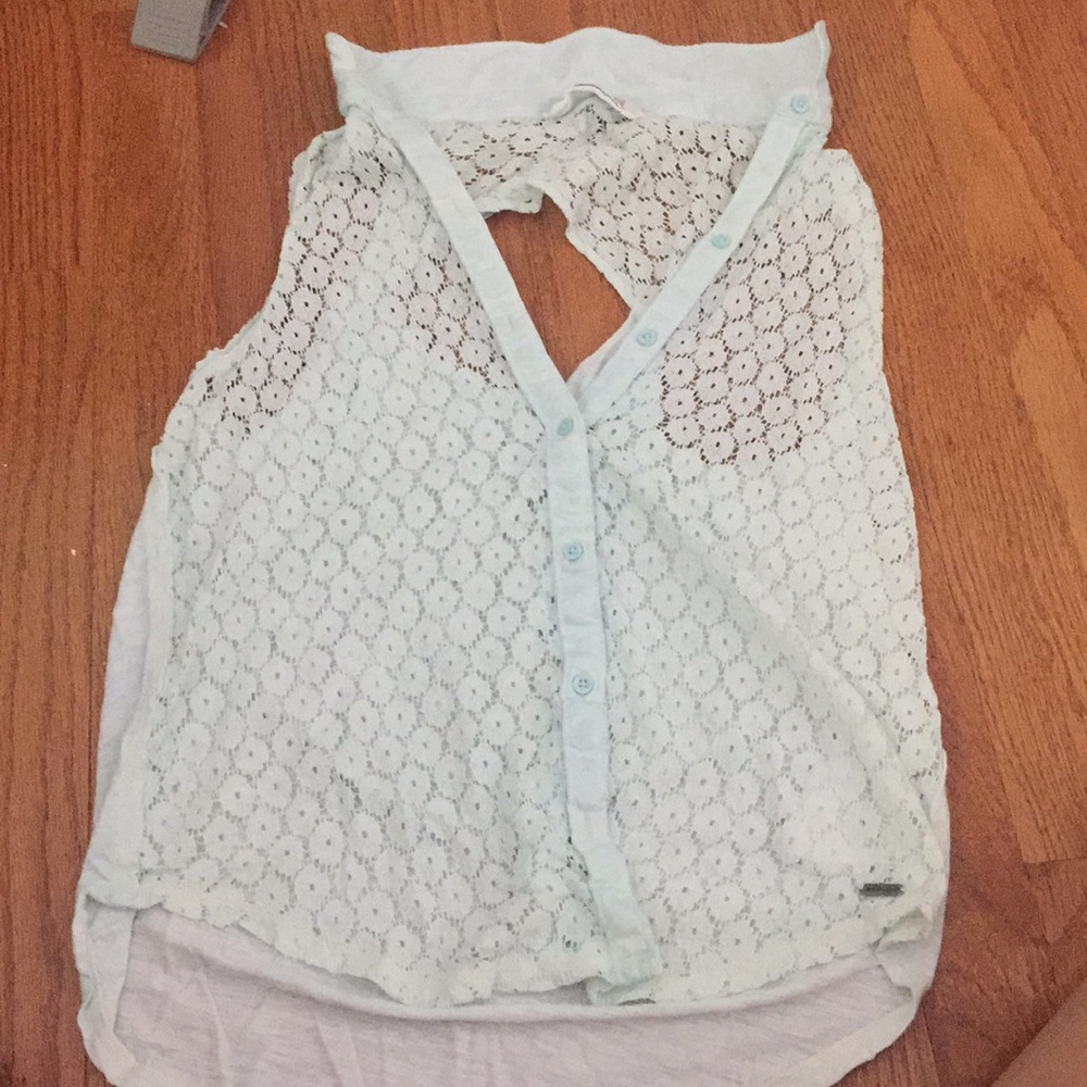 Abercrombie Kids Mint Button Up Blouse